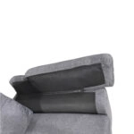 Καναπές Γωνιακός  GLINDA Αριστερή Γωνία Γκρι Ύφασμα 282x197x90cm