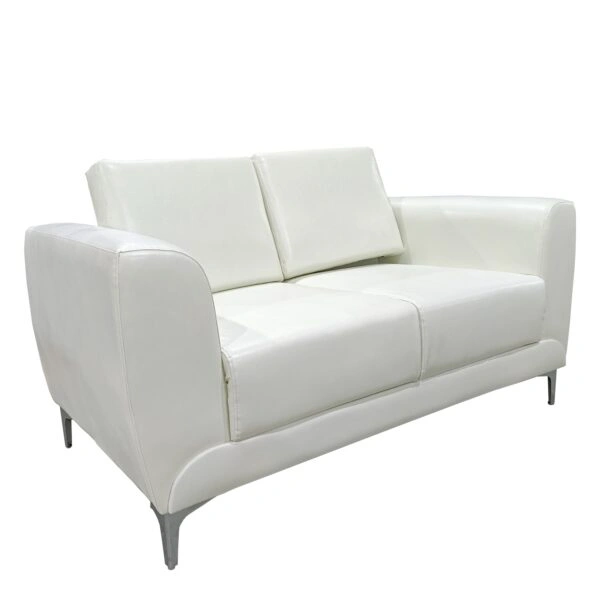 Καναπές Τριθέσιος ELFRIC Λευκό PU 190x81x81cm