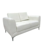 Καναπές Διθέσιος  ELFRIC Λευκό PU 142x81x81cm