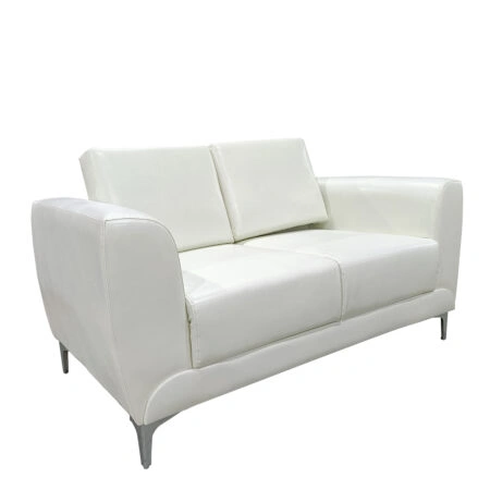 Καναπές Διθέσιος  ELFRIC Λευκό PU 142x81x81cm