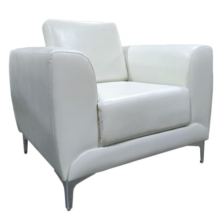 Πολυθρόνα ELFRIC Λευκό PU 89x81x81cm