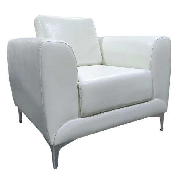 Πολυθρόνα ELFRIC Λευκό PU 89x81x81cm