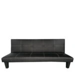 Καναπές Κρεβάτι Τριθέσιος  ERYNDOR Μαύρο PU 186x90x82cm