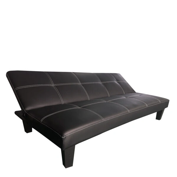 Καναπές Κρεβάτι Τριθέσιος  ERYNDOR Μαύρο PU 186x90x82cm