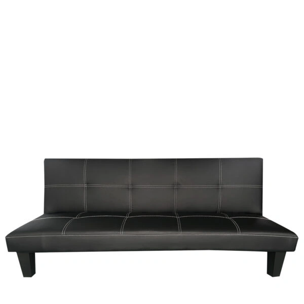 Καναπές Κρεβάτι Τριθέσιος  ERYNDOR Μαύρο PU 186x90x82cm