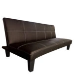 Καναπές Κρεβάτι Τριθέσιος  ERYNDOR Καφέ PU 186x90x82cm