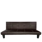 Καναπές Κρεβάτι Τριθέσιος  ERYNDOR Καφέ PU 186x90x82cm