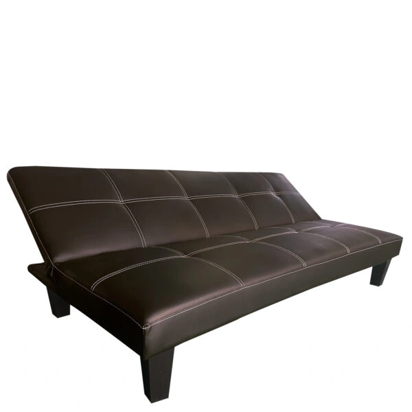Καναπές Κρεβάτι Τριθέσιος  ERYNDOR Καφέ PU 186x90x82cm