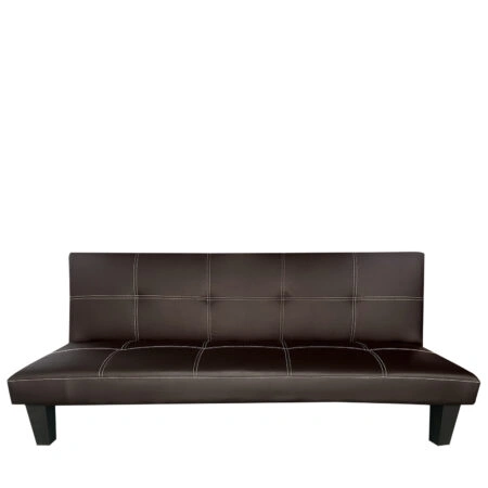 Καναπές Κρεβάτι Τριθέσιος  ERYNDOR Καφέ PU 186x90x82cm