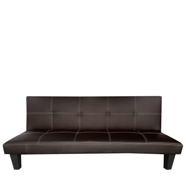 Καναπές Κρεβάτι Τριθέσιος  ERYNDOR Καφέ PU 186x90x82cm