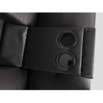 Καναπές Κρεβάτι Τριθέσιος  ALFRED Μαύρο PU 164x76.5x79cm