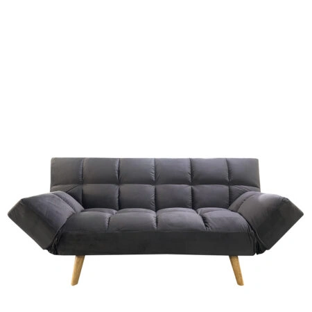 Καναπές Κρεβάτι Τριθέσιος ELVINA Γκρι Ύφασμα 182x82x88cm