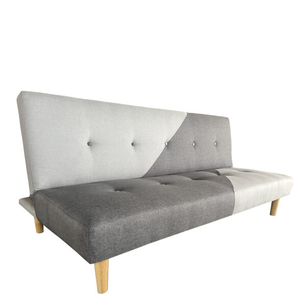 Καναπές Κρεβάτι Τριθέσιος NERISSA Αποχρώσεις Γκρι Ύφασμα 178x87x78cm