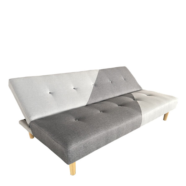 Καναπές Κρεβάτι Τριθέσιος NERISSA Αποχρώσεις Γκρι Ύφασμα 178x87x78cm