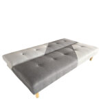 Καναπές Κρεβάτι Τριθέσιος NERISSA Αποχρώσεις Γκρι Ύφασμα 178x87x78cm