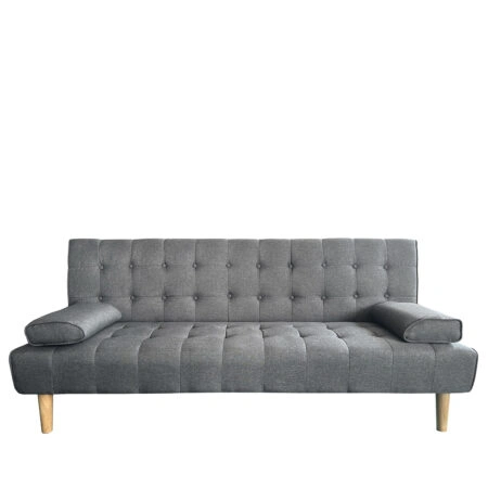 Καναπές Κρεβάτι Τριθέσιος ELFREDA Γκρι Ύφασμα 188x83x83cm
