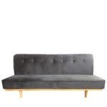 Καναπές Κρεβάτι Τριθέσιος  CELESTE Γκρι Ύφασμα 193x85x88cm