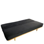 Καναπές Κρεβάτι Τριθέσιος  CELESTE Μαύρο Ύφασμα 193x85x88cm