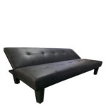 Καναπές Κρεβάτι Τριθέσιος  NAHELE Μαύρο PU 82x82.5x78cm