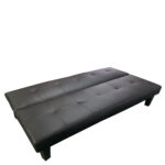 Καναπές Κρεβάτι Τριθέσιος  NAHELE Μαύρο PU 82x82.5x78cm