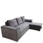 Καναπές Κρεβάτι Γωνιακός  PREMIERE Δεξιά Γωνία Γκρι Ύφασμα 271x163x80cm