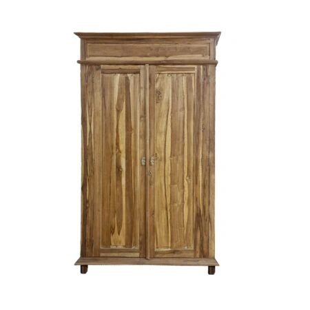 Artekko Munggur Ξύλινη Ντουλάπα σε Φυσική Απόχρωση (130x58x210)cm