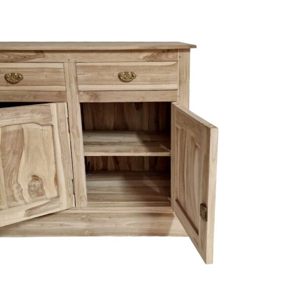 Artekko Munggur Ξύλινος Μπουφές σε Ανοιχτό Καφέ (150x45x90)cm