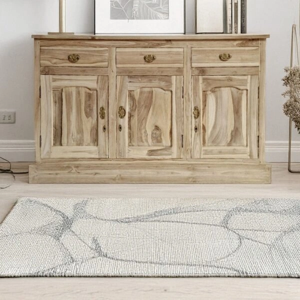 Artekko Munggur Ξύλινος Μπουφές σε Ανοιχτό Καφέ (150x45x90)cm