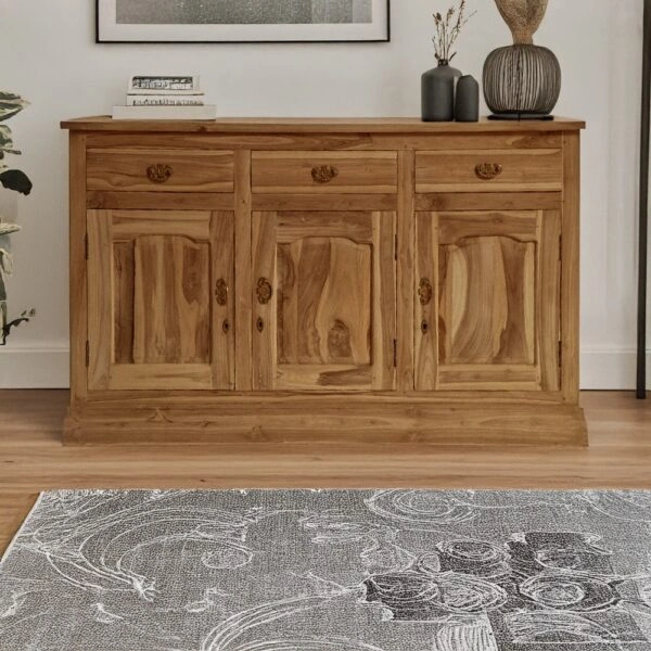 Artekko Munggur Ξύλινος Μπουφές σε Φυσική Απόχρωση (150x45x90)cm