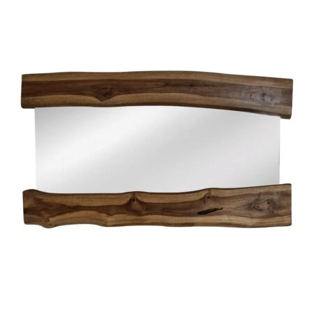 Artekko Munggur Ξύλινος Καθρέπτης Τοίχου σε Φυσική Απόχρωση (121x70x2.5)cm
