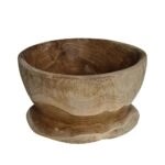 Artekko Woody Ξύλινο Διακοσμητικό Μπολ σε Φυσική Απόχρωση (20x20x12)cm