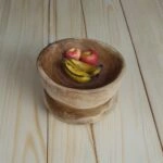 Artekko Woody Ξύλινο Διακοσμητικό Μπολ σε Φυσική Απόχρωση (20x20x12)cm