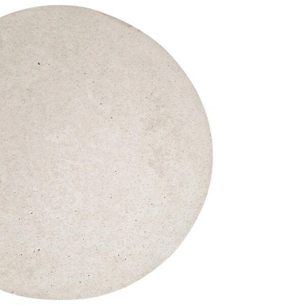 Artekko Solid Λευκό Βοηθητικό Τραπέζι από Terrazzo (51x51x70)cm
