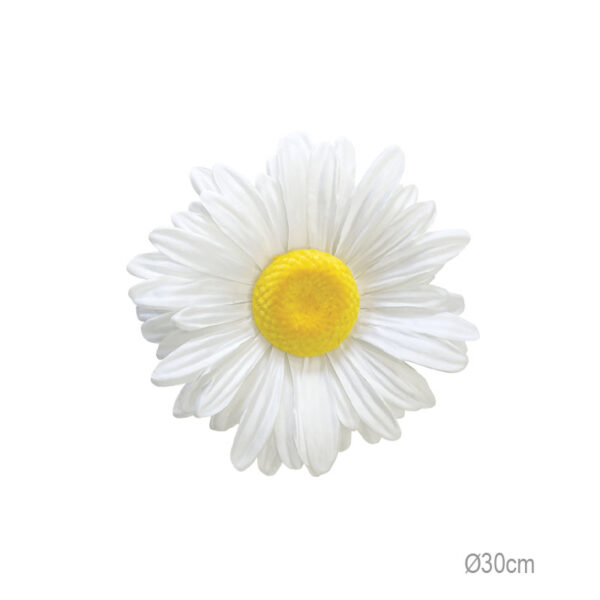 ΚΡΕΜΑΣΤΟ ΑΝΘΟΣ ΜΑΡΓΑΡΙΤΑ ΛΕΥΚΟ ΓΙΓΑΣ - Φ30x9cm 24/ΚΙΒ