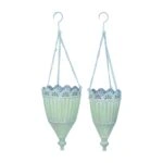 Artekko Klul Γλάστρες Κρεμαστές Πράσινες (19x19x34)cm