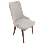 Artekko Rio Ξύλινη Καρέκλα με Μπεζ Βελούδο (53x64x95)cm