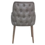 Artekko Ukoamik Καρέκλα Ξύλο Φυσικό Χρώμα Ύφασμα (56x66x93)cm