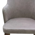 Artekko Ukoamik Καρέκλα Ξύλο Φυσικό Χρώμα Ύφασμα (56x66x93)cm