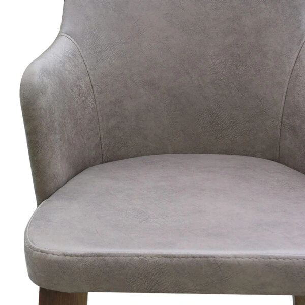 Artekko Ukoamik Καρέκλα Ξύλο Φυσικό Χρώμα Ύφασμα (56x66x93)cm