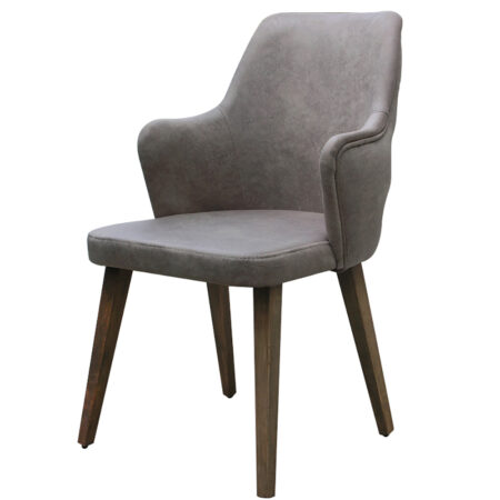 Artekko Ukoamik Υφασμάτινη Ξύλινη Καρέκλα (56x66x93)cm