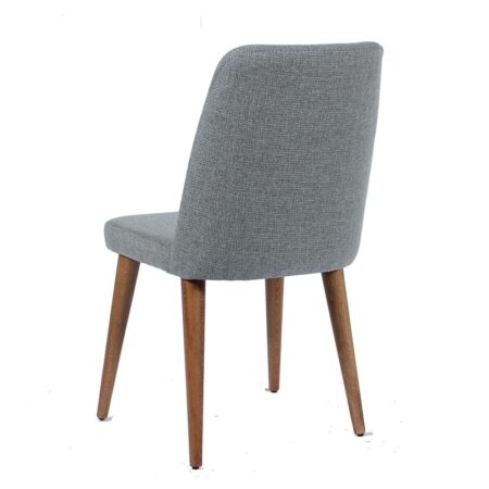 Artekko Milano Ξύλινη Καρέκλα με Ανοιχτό Γκρι Ύφασμα (59x59x91)cm