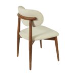 BOMONTI CHAIR WALNUT LIGHT LEGS MAZZ FABRIC SALONA V 24