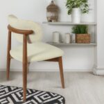 BOMONTI CHAIR WALNUT LIGHT LEGS MAZZ FABRIC SALONA V 24