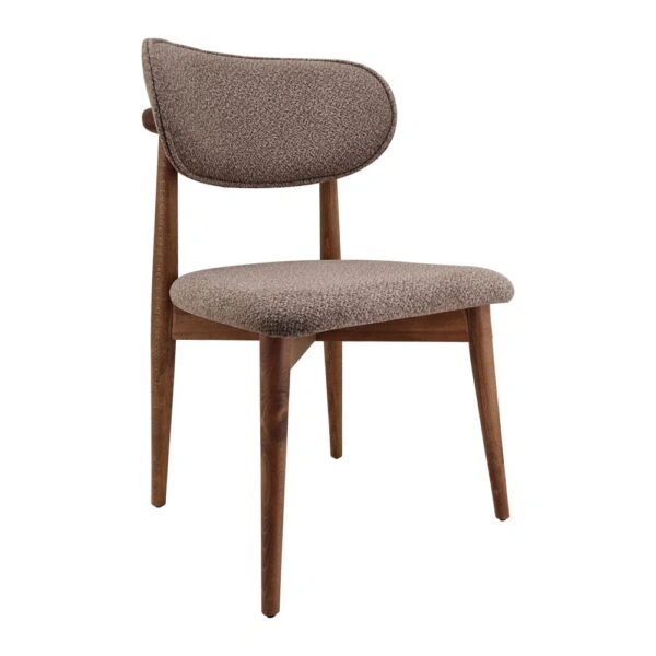 BOMONTI CHAIR WALNUT LIGHT  LEGS  MAZZ FABRIC  SALONA V 25
