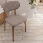BOMONTI CHAIR WALNUT LIGHT  LEGS  MAZZ FABRIC  SALONA V 25