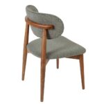 BOMONTI CHAIR WALNUT NATURAL  LEGS  MAZZ FABRIC  SALONA V 21