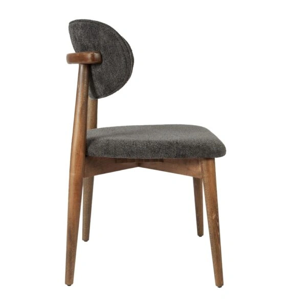 BOMONTI CHAIR WALNUT NATURAL LEGS MAZZ FABRIC SALONA V 23