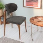 BOMONTI CHAIR WALNUT NATURAL LEGS MAZZ FABRIC SALONA V 23
