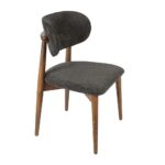 BOMONTI CHAIR WALNUT NATURAL LEGS MAZZ FABRIC SALONA V 23