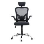 Καρέκλα γραφείου διευθυντική Falcon Megapap με ύφασμα Mesh χρώμα μαύρο 68x65x119/129εκ.